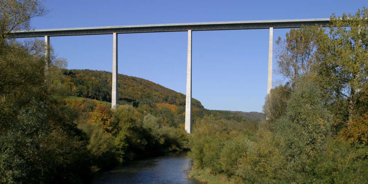 Die höchsten Autobahnbrücken Deutschlands