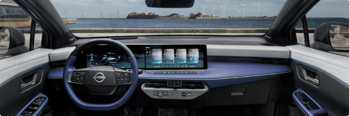 Nissan Leaf Cockpit (KI-generiert)