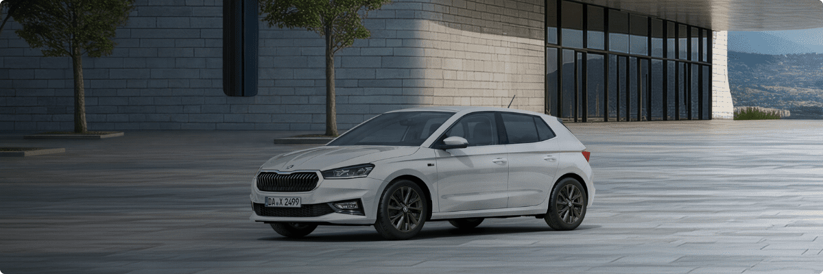 Skoda Fabia Limousine Balance von vorne