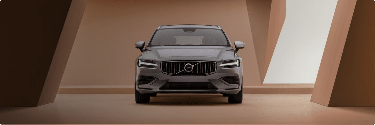 Volvo V60 Plug-in-Hybrid von vorne (KI-generiert)