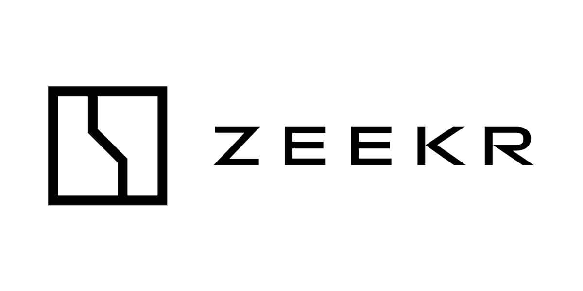 Zeekr Logo schwarz auf weiß