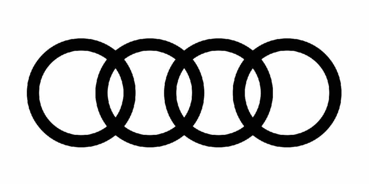 Audi Logo RInge schwarz
