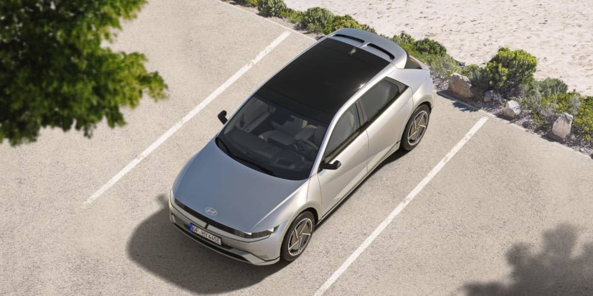 Hyundai Ioniq 5 Vogelperspektive