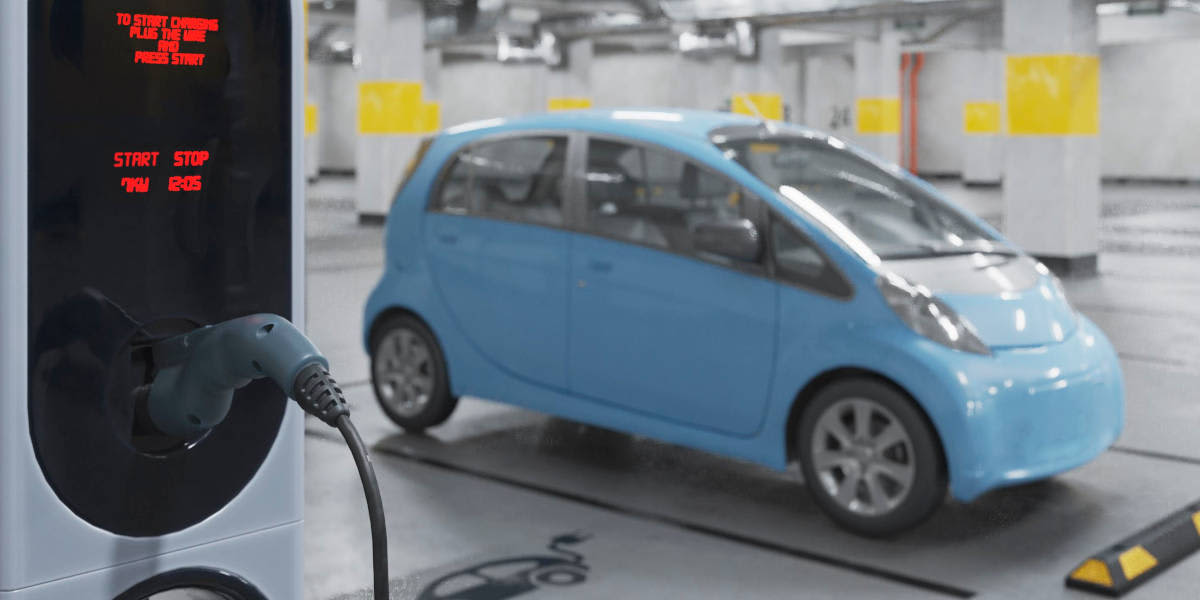 E-Auto Aufladen Parkhaus (Freepik)