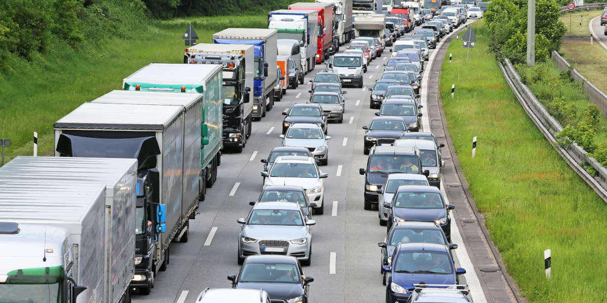 Stau Autobahn