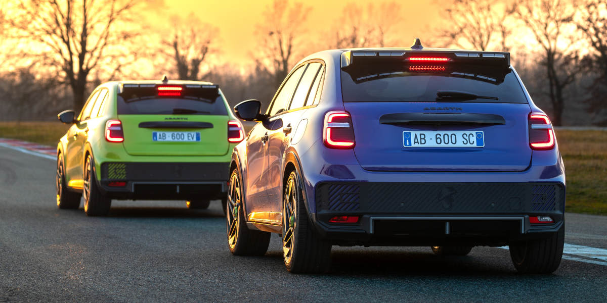 Abarth 600e Heck