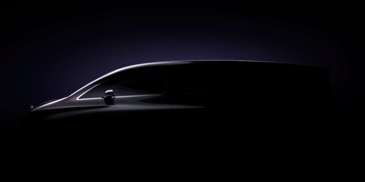 Mercedes-Benz Van Teaser Silhouette schwarz