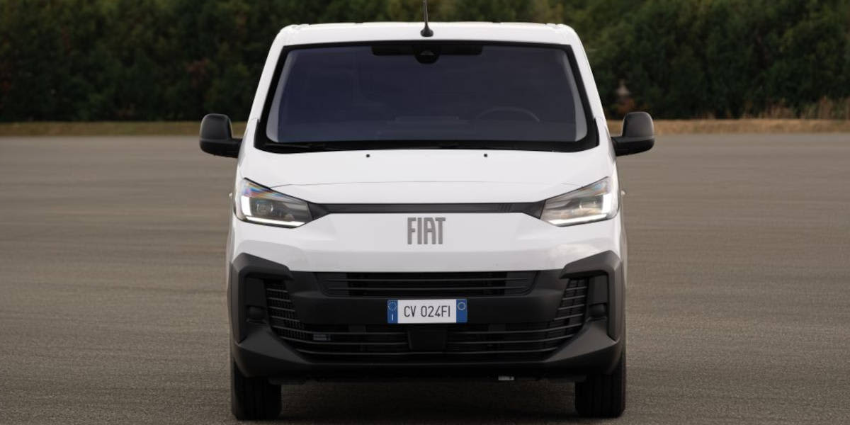 Fiat Scudo Easy Pro in weiß und Frontansicht