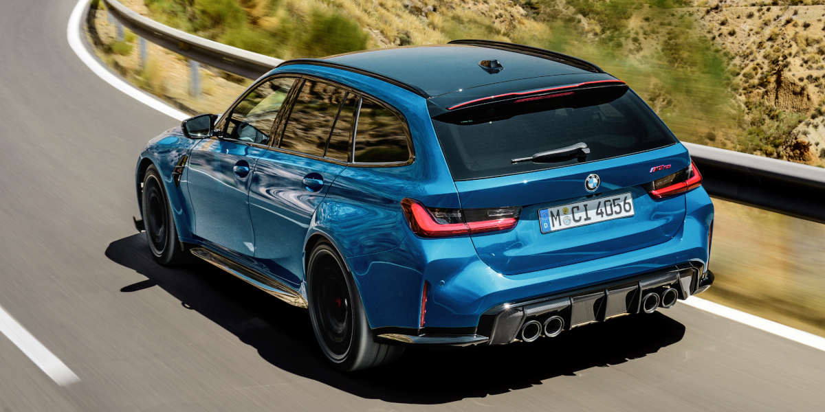  BMW M3 CS Touring Heck aus der Vogelperspektive
