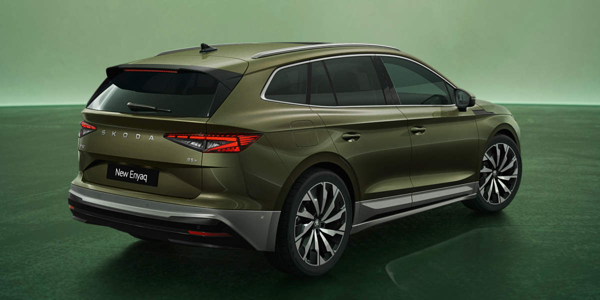 Skoda Enyaq: SUV in der Heckansicht