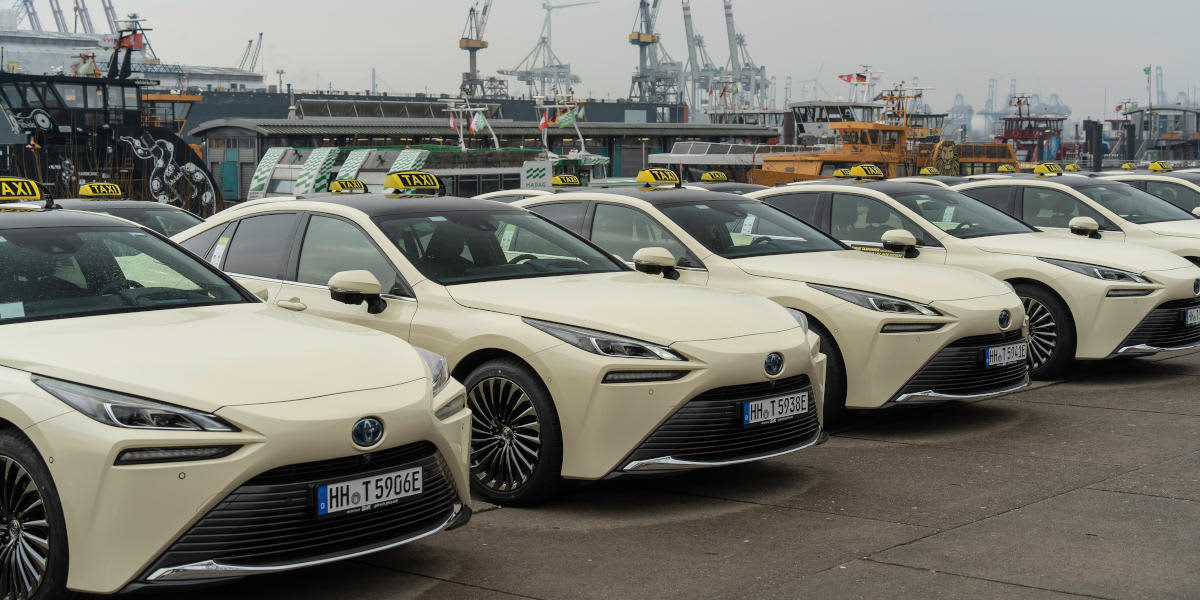 Toyota Mirai als Taxi in Hamburg