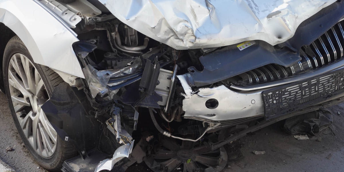 Auto mit Totalschaden nach einem Unfall