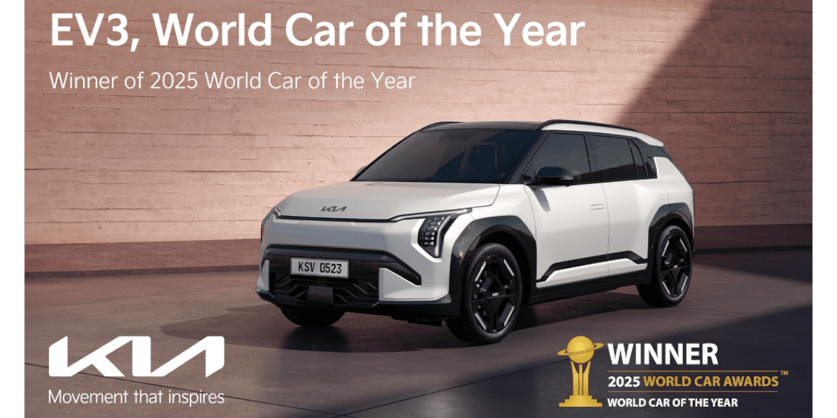 Kia EV3 World Car of the Year 2025 Auszeichnung Award