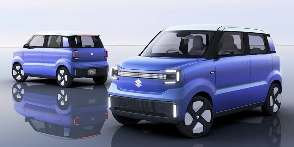 Suzuki Vision e-Sky Modellübersicht; 2 Fahrzeuge auf einem Bild Front + Heck