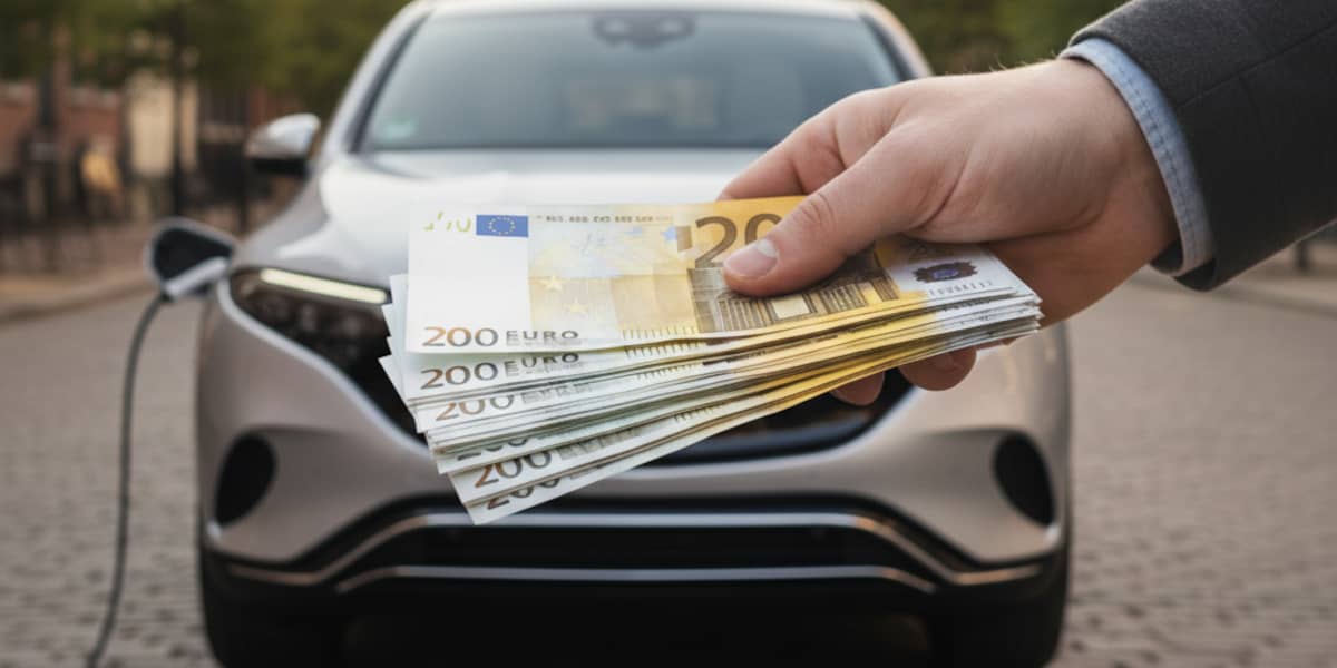 Elektroauto Förderung Geldschein Euro