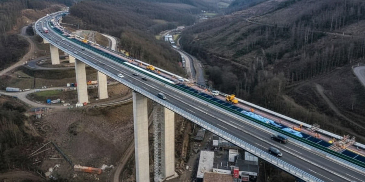  Rahmedetalbrücke A45 nach der Freigabe