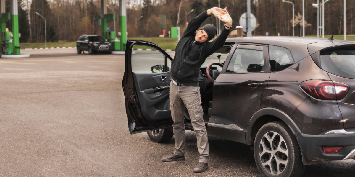 Rückenübung Gymnastik Rastplatz