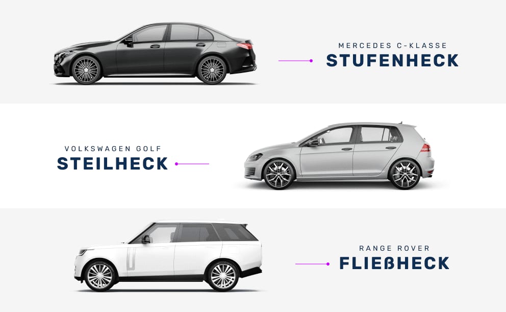 Fahrzeugheck Varianten 