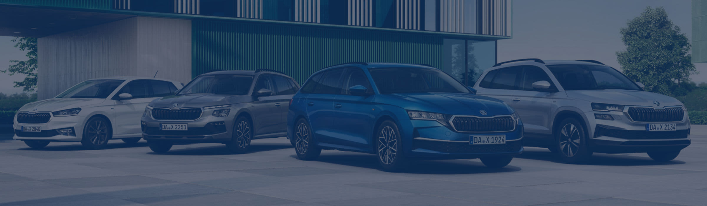 Skoda Tour Sondermodelle | Header Blue