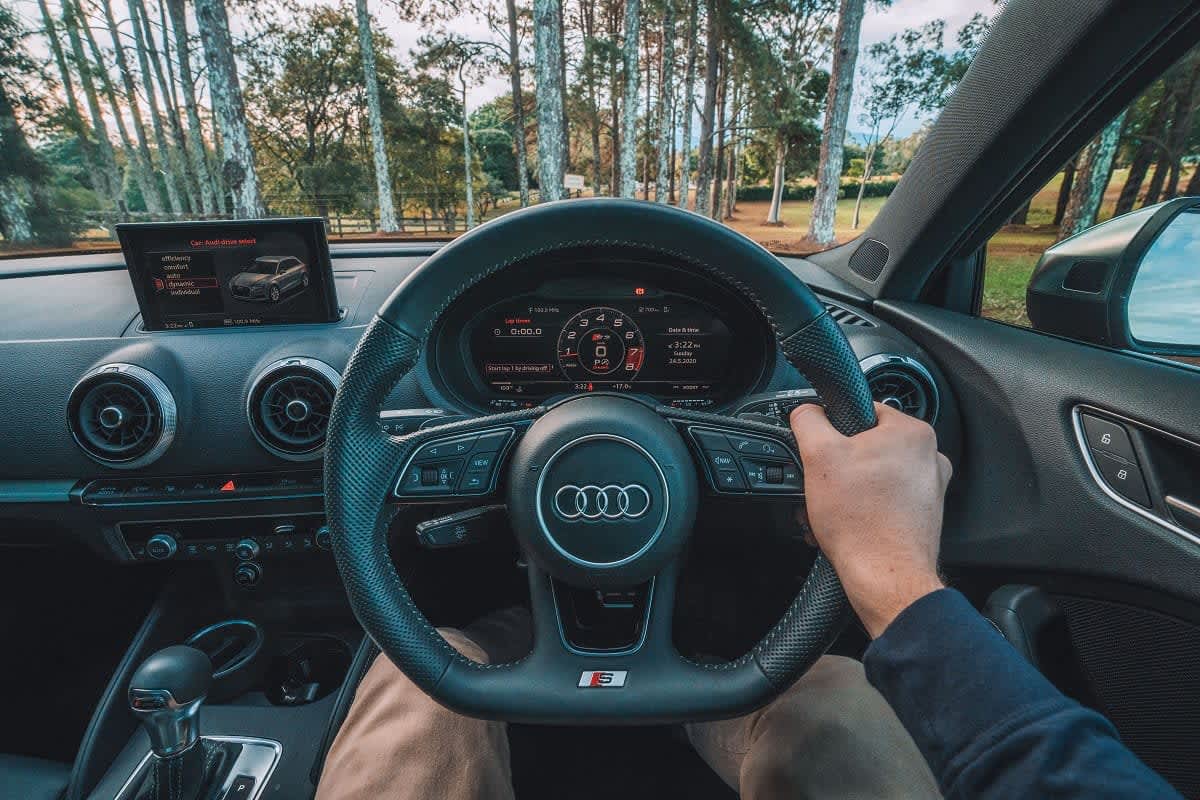 Audi Drive Select auf Bildschirm