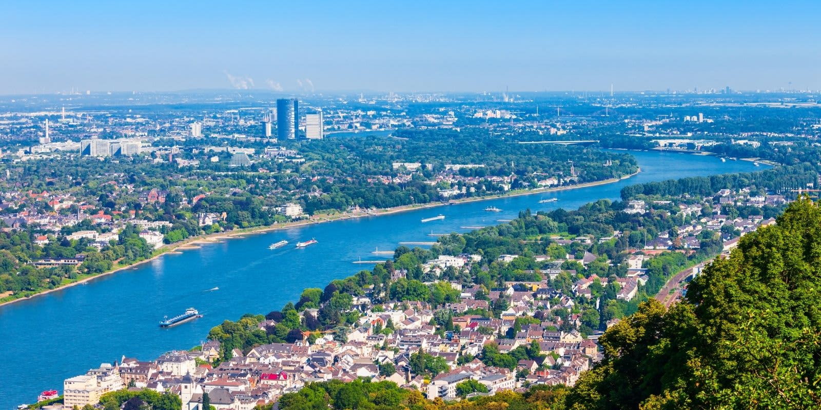Bonn Panorama Rhein Skyline