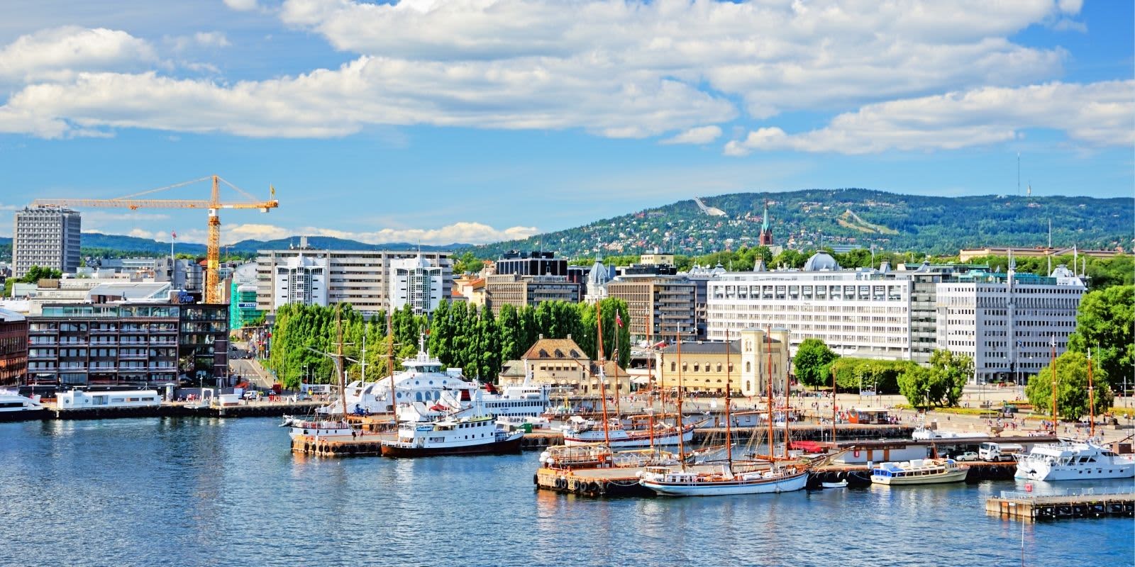 Oslo Norwegen Skyline Wasser Urlaub