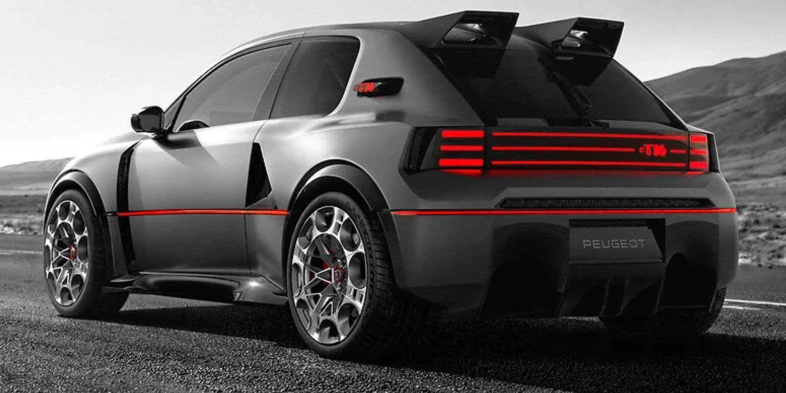 Peugeot E-T16 Concept Heck.
