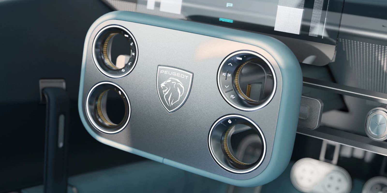 Peugeot RCZ Vision Innenraum Lenkrad.