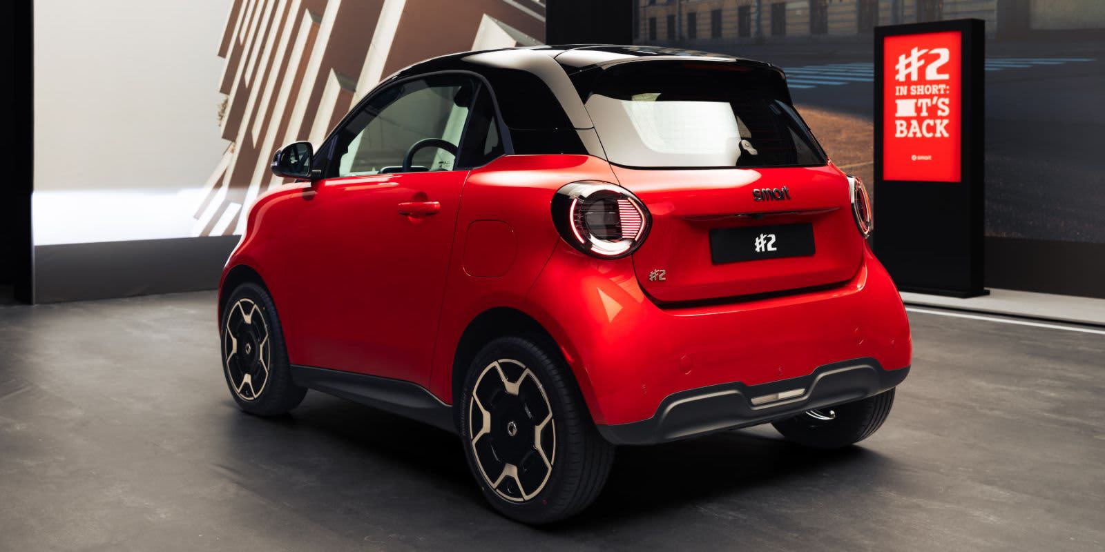 Roter Smart #2 Heck.