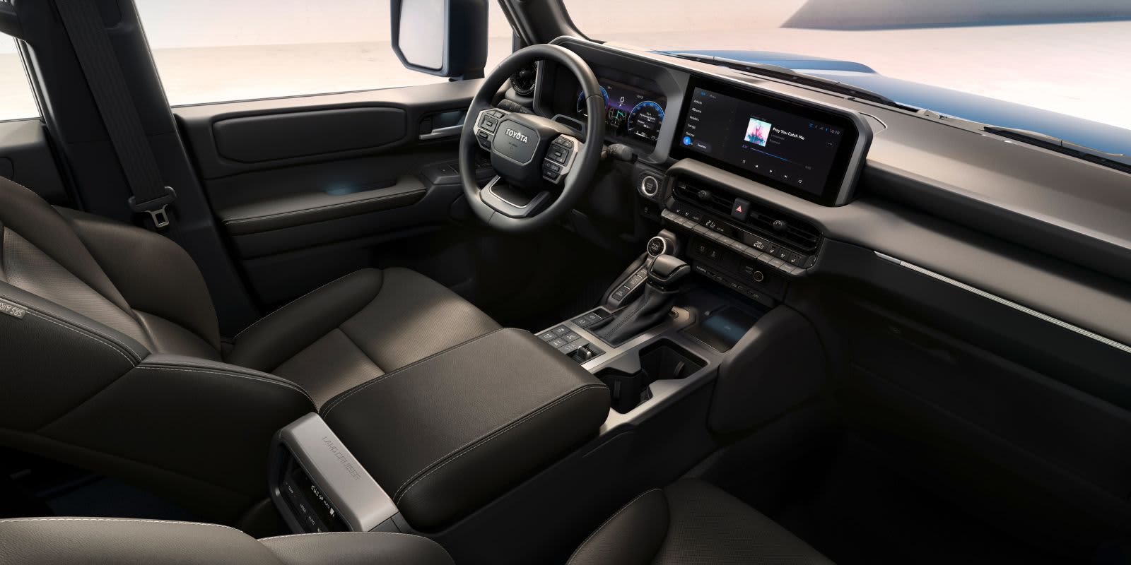 Toyota Land Cruiser Innenraum Cockpit.