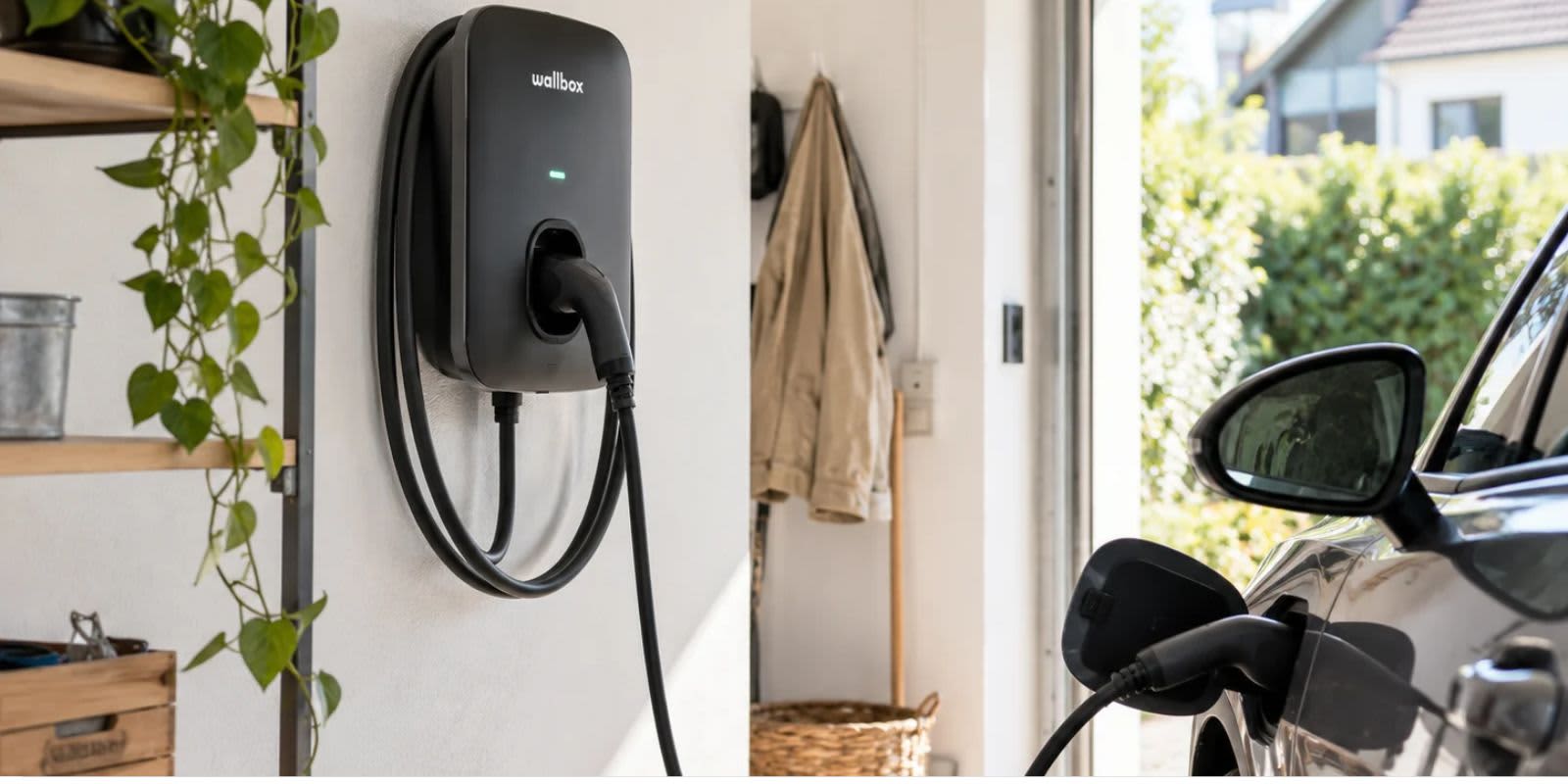 Elektroladestation Zuhause. (KI-generiert)