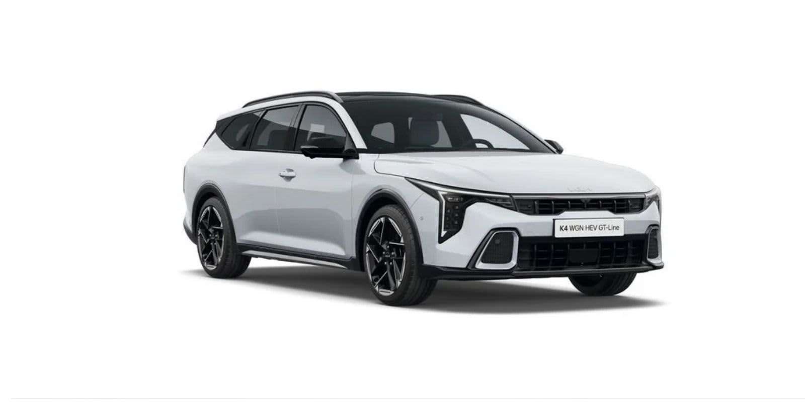 Weißer Kia K4 frontal.