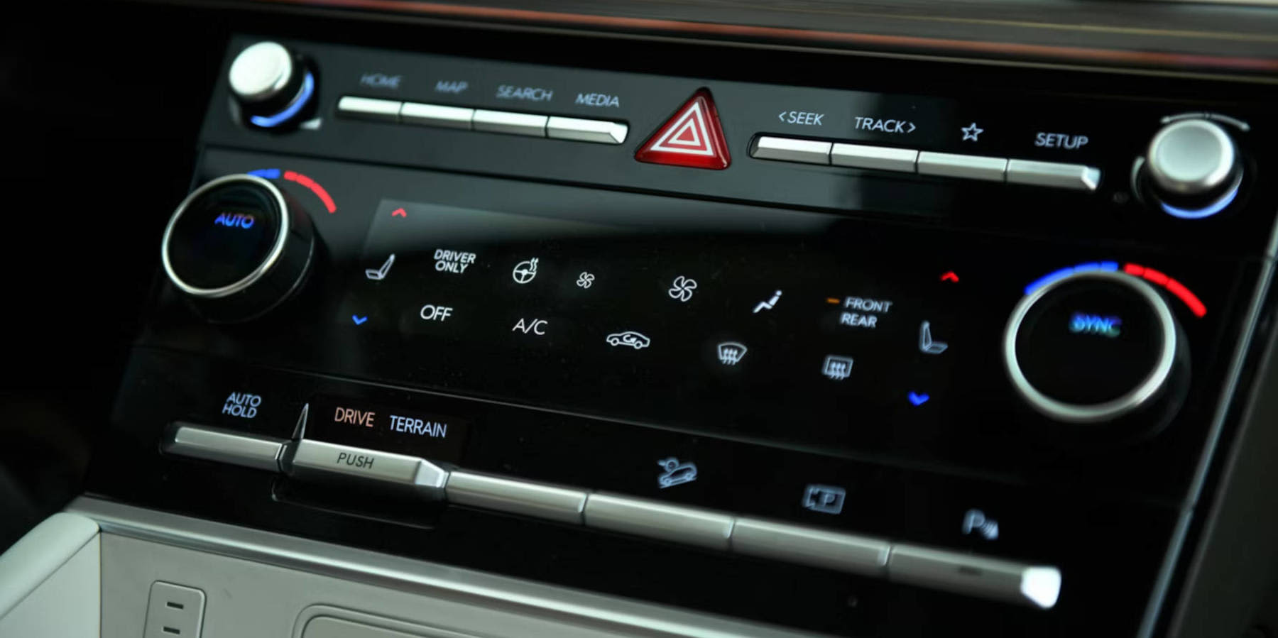 Hyundai Santa Fe Hybrid Innenraum Bedienelemente