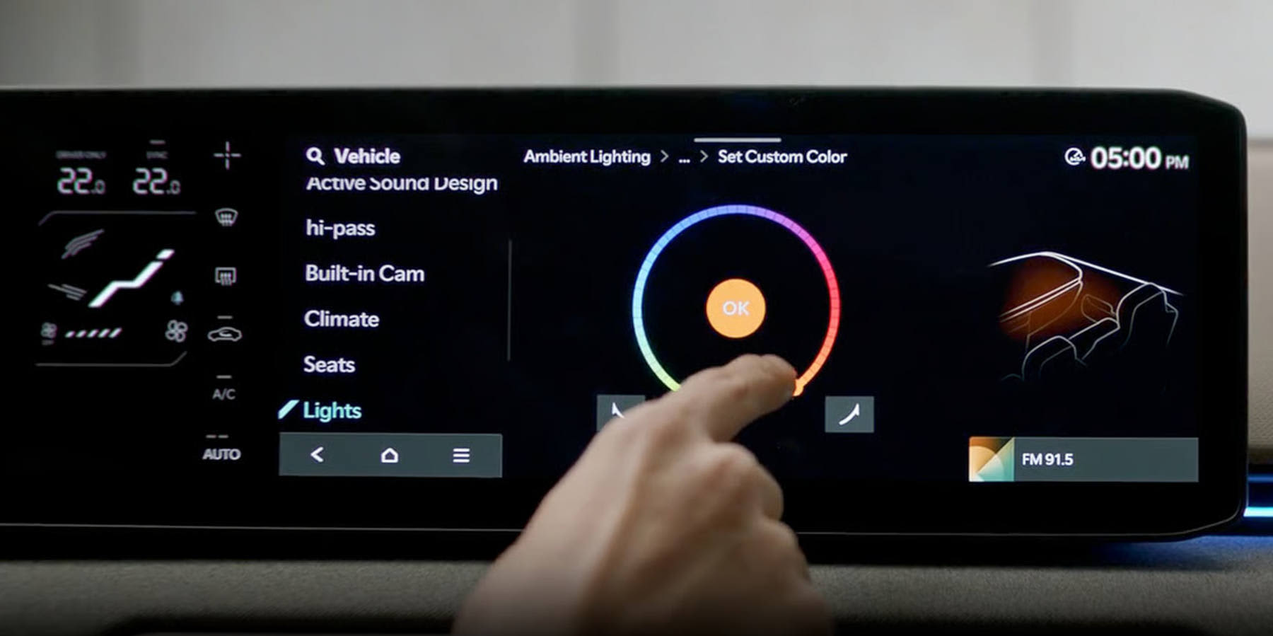 Kia EV4 Innenraum Infotainment