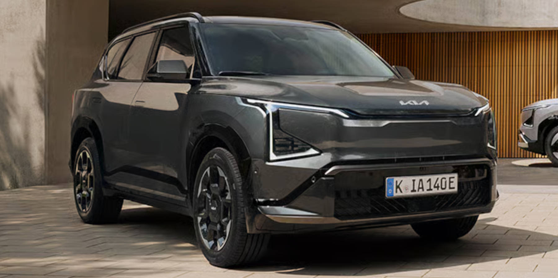 Kia EV5 seitliche Frontansicht