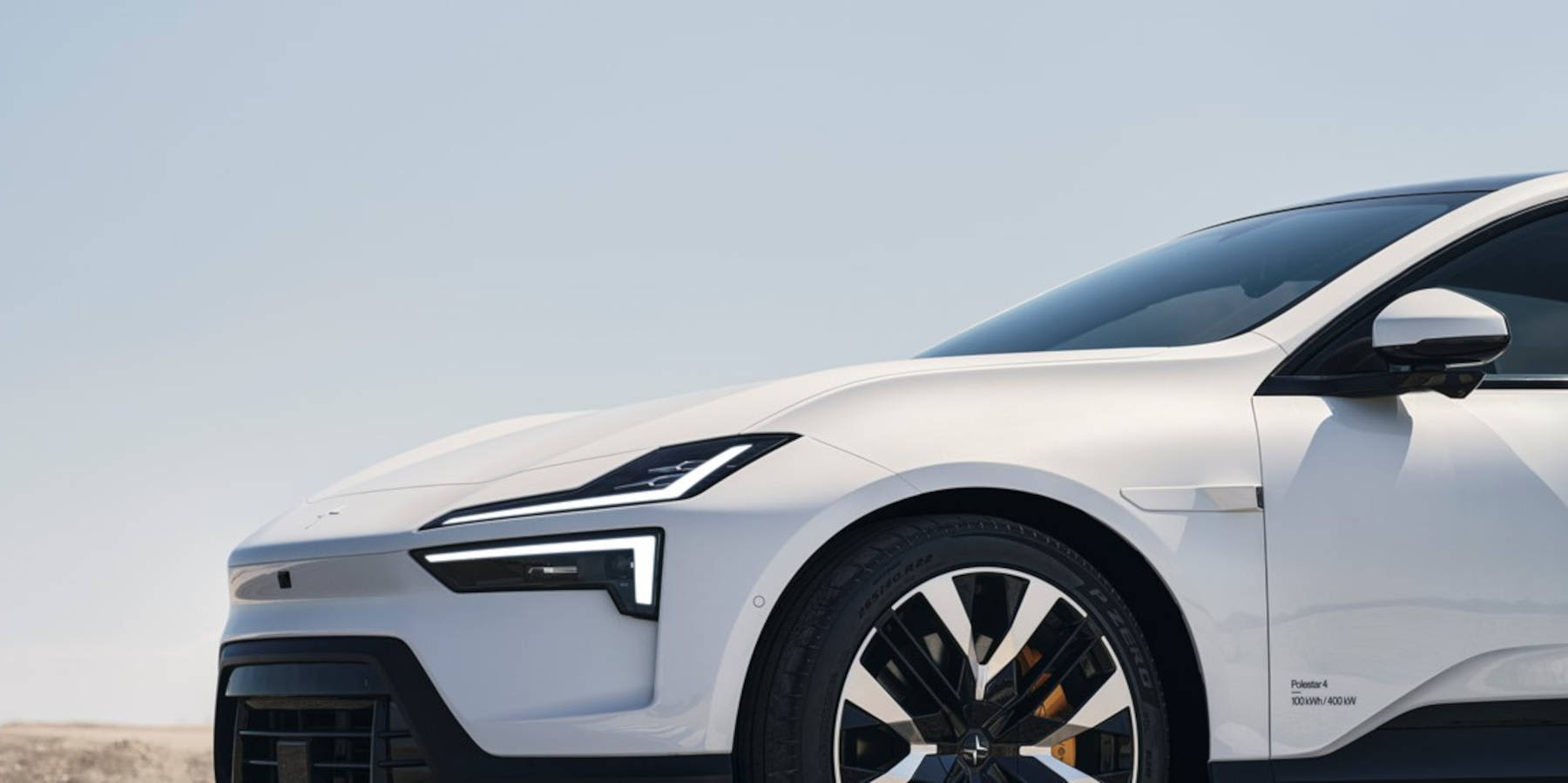 Polestar 4 seitliche Nahaufnahme