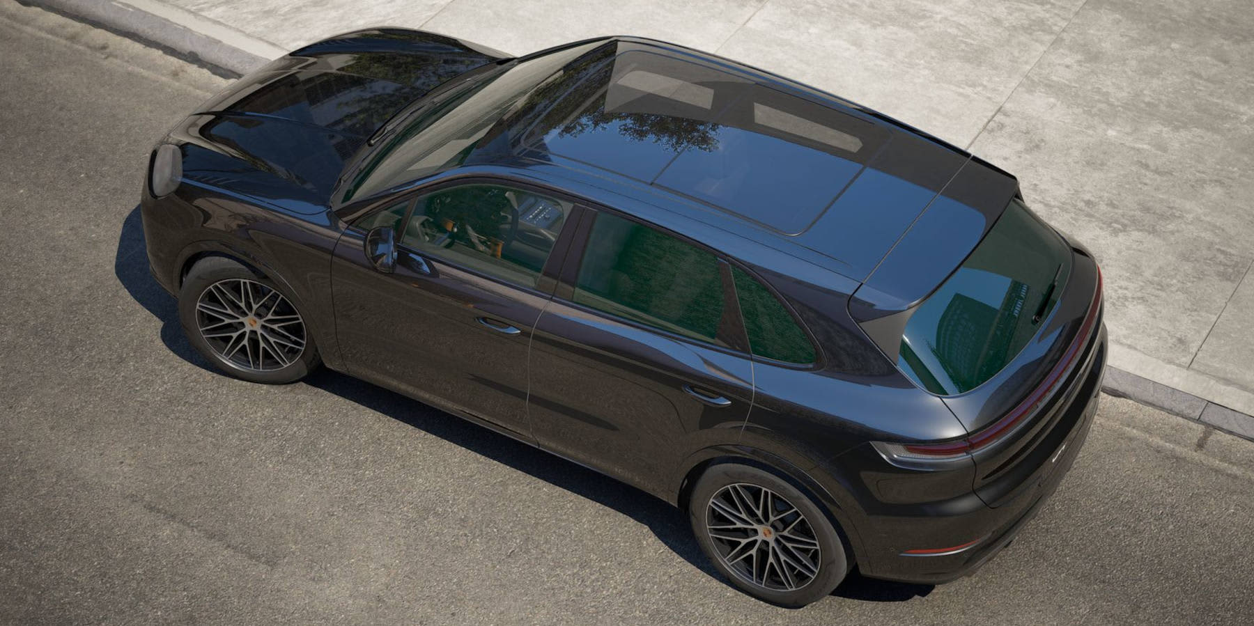 Porsche Cayenne Black Edition: Ansicht von oben