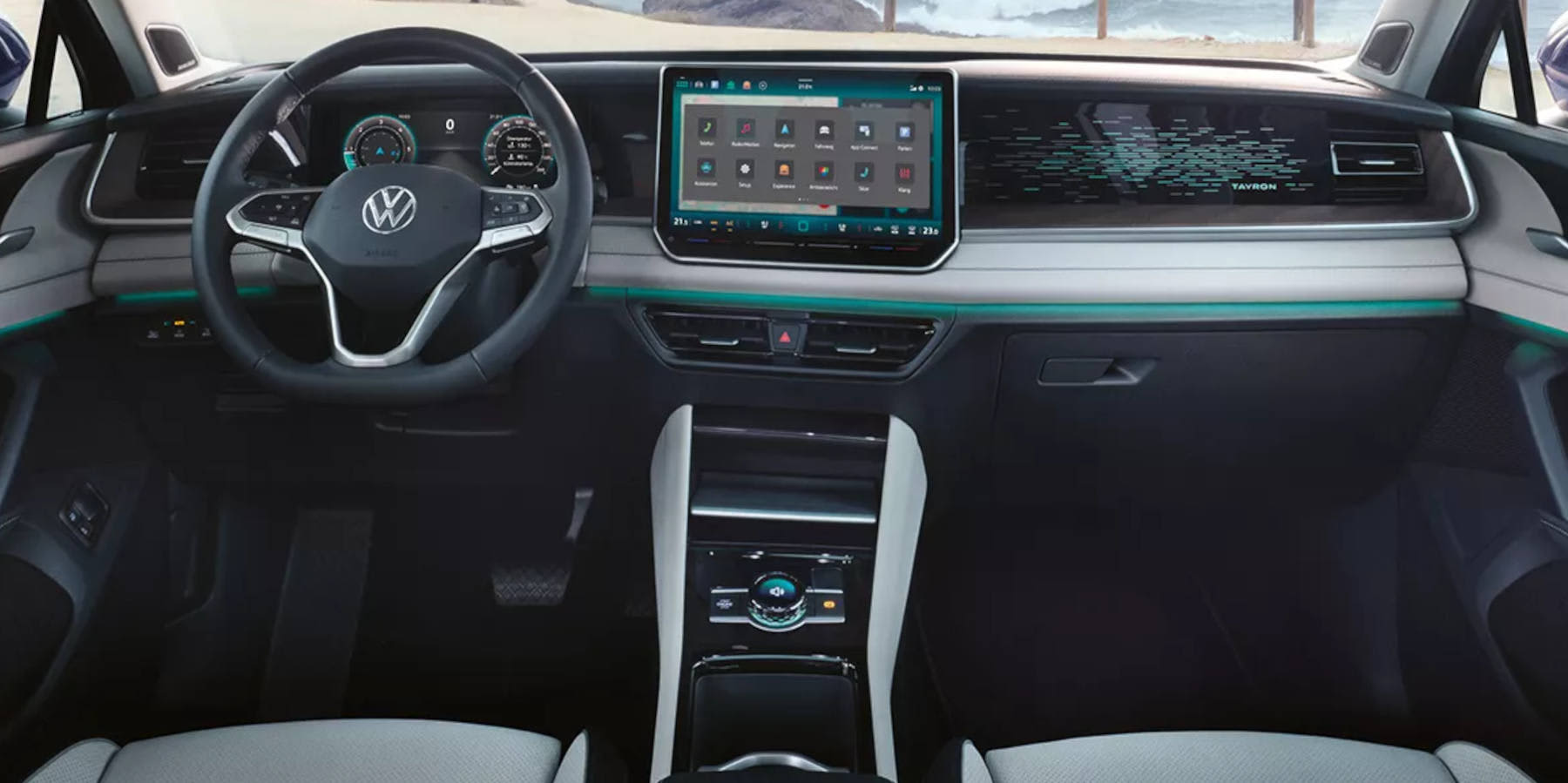 VW Tayron Innenraum Übersicht Cockpit