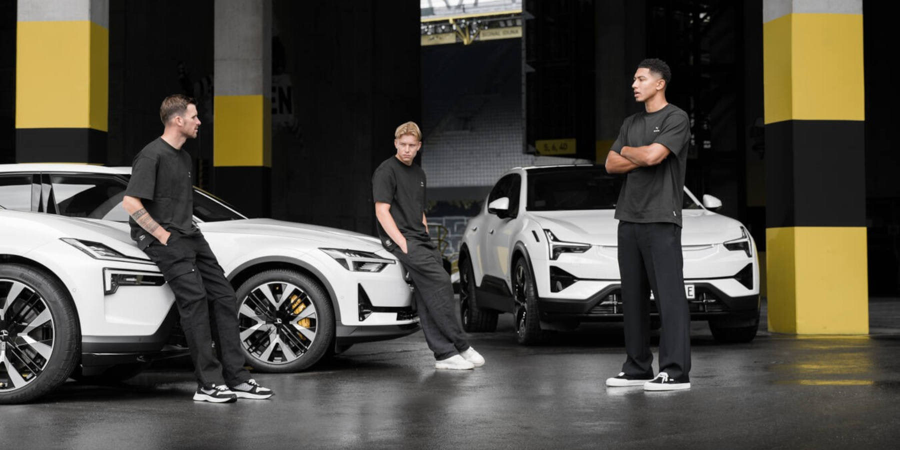 Pascal Groß, Jobe Bellingham und Daniel Svensson bei Polestar 