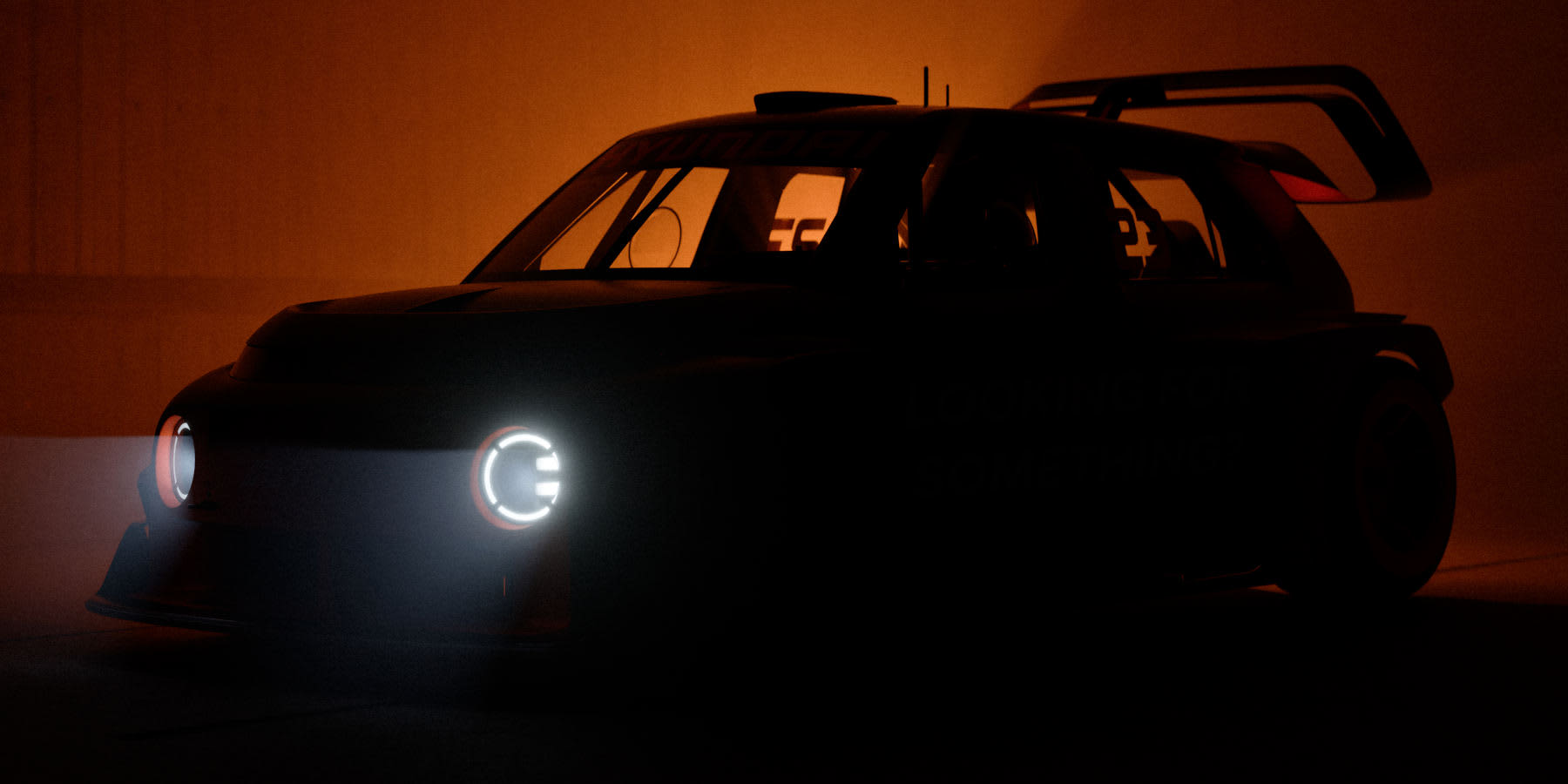 Hyundai Insteroid Teaser Front Licht an