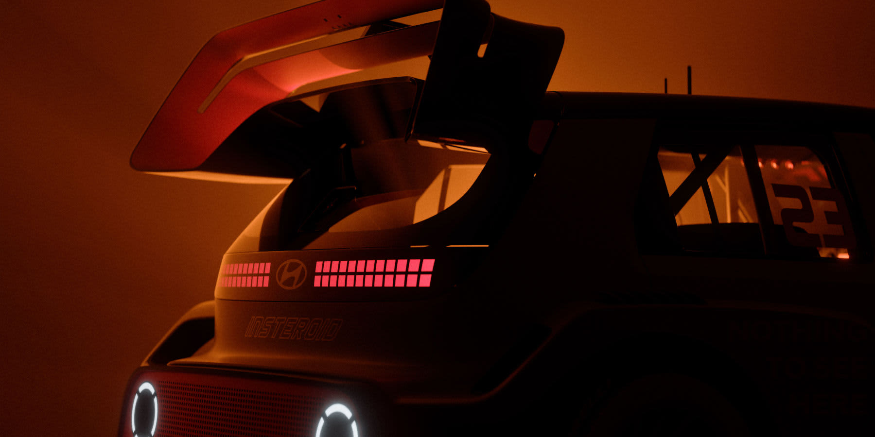Hyundai Insteroid Teaser Heck mit Heckspoiler