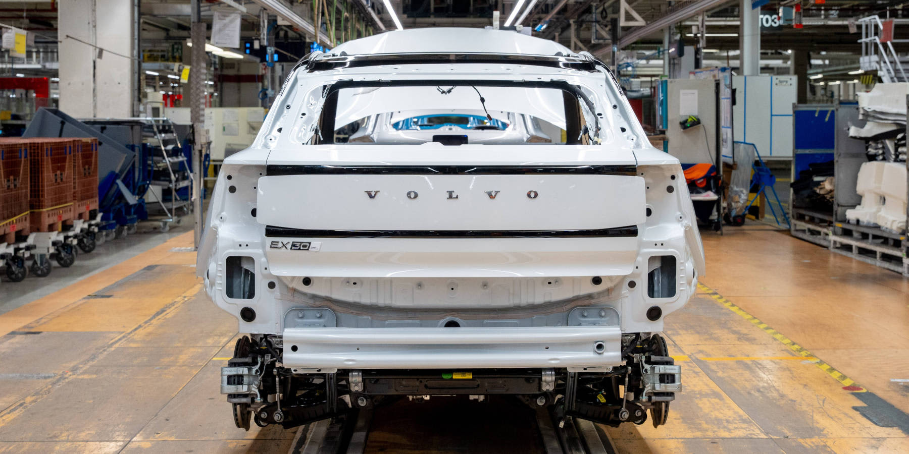 Volvo EX30 Produktion im Werk Gent Fertigung Heck