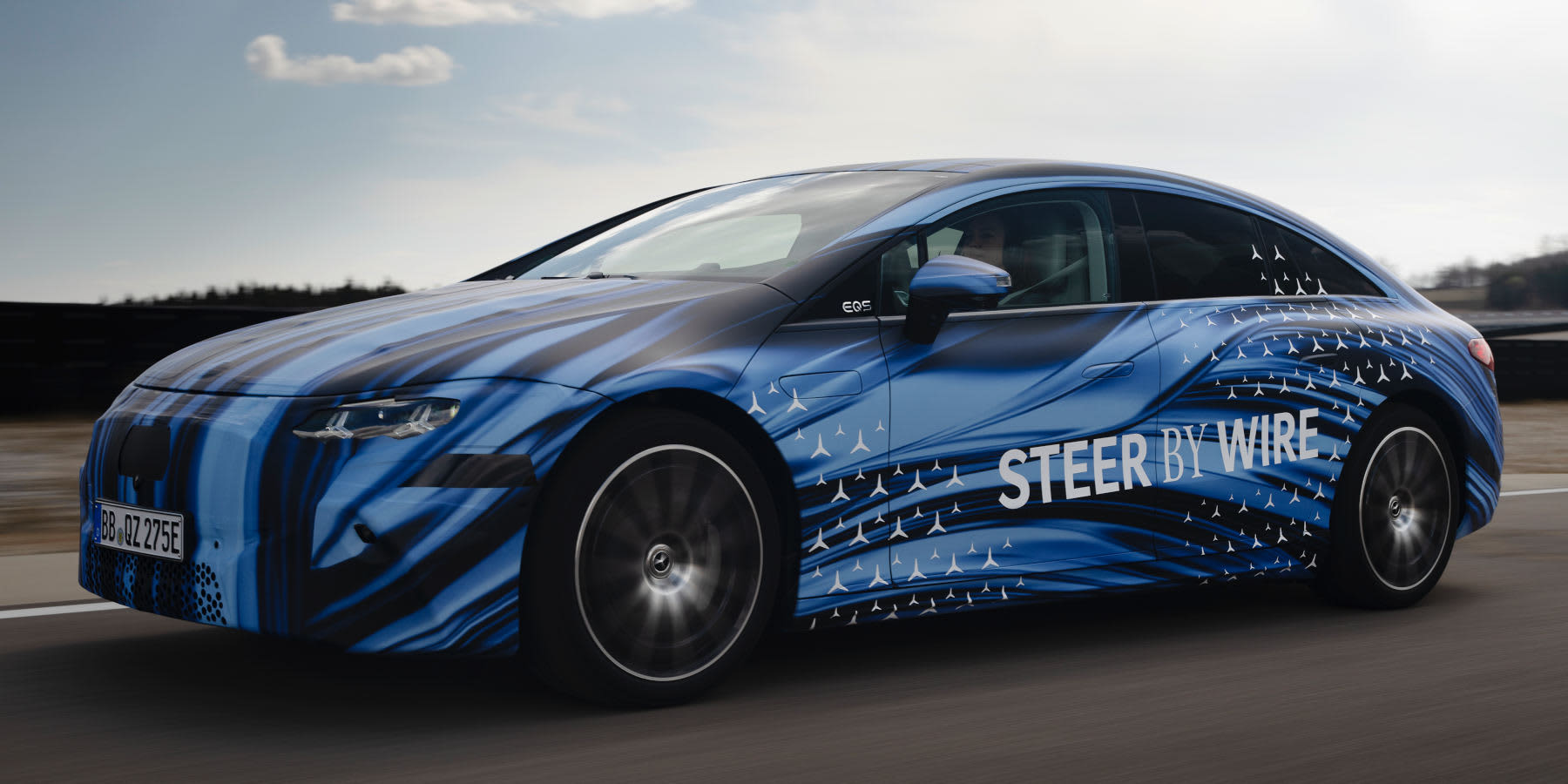 Mercedes-Benz Steer-by-Wire Auto in Fahrt