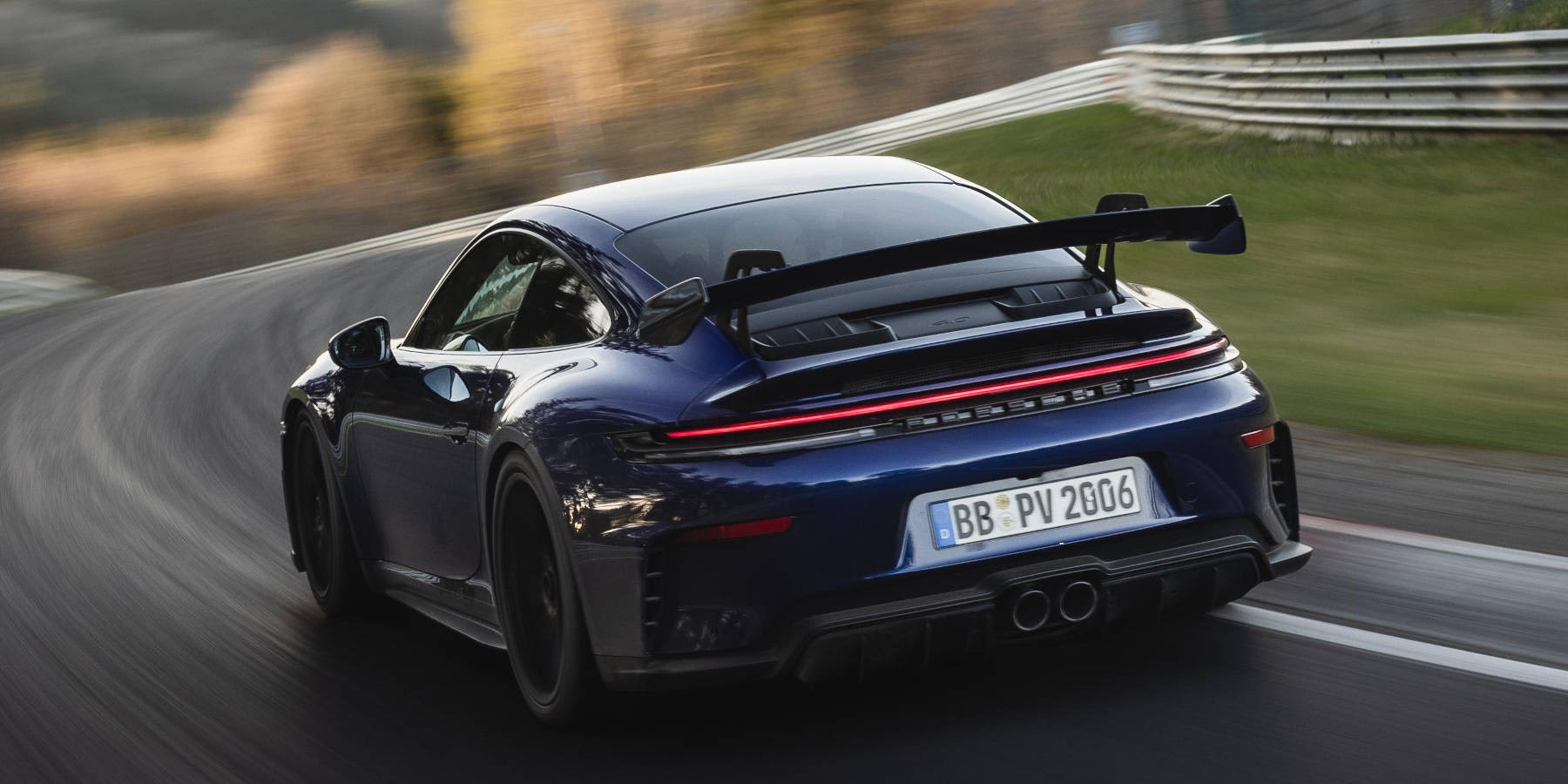 Porsche 911 GT3  Nürburgring Nordschleife Rekord Heckansicht
