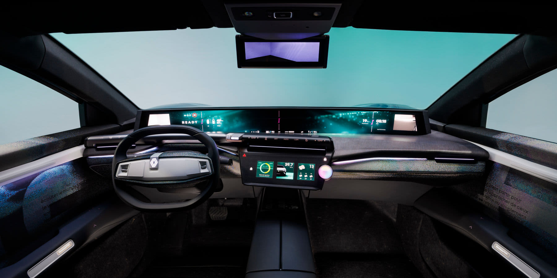 Renault Embleme Innenraum Cockpit