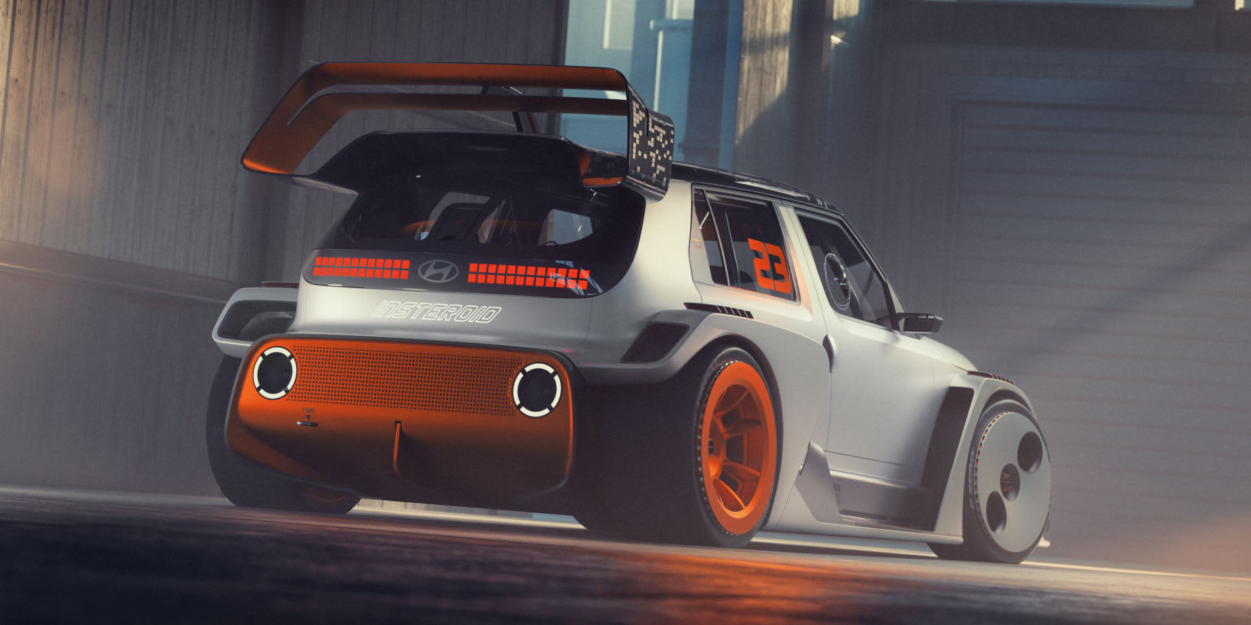 Hyundai Insteroid Heck seitlich
