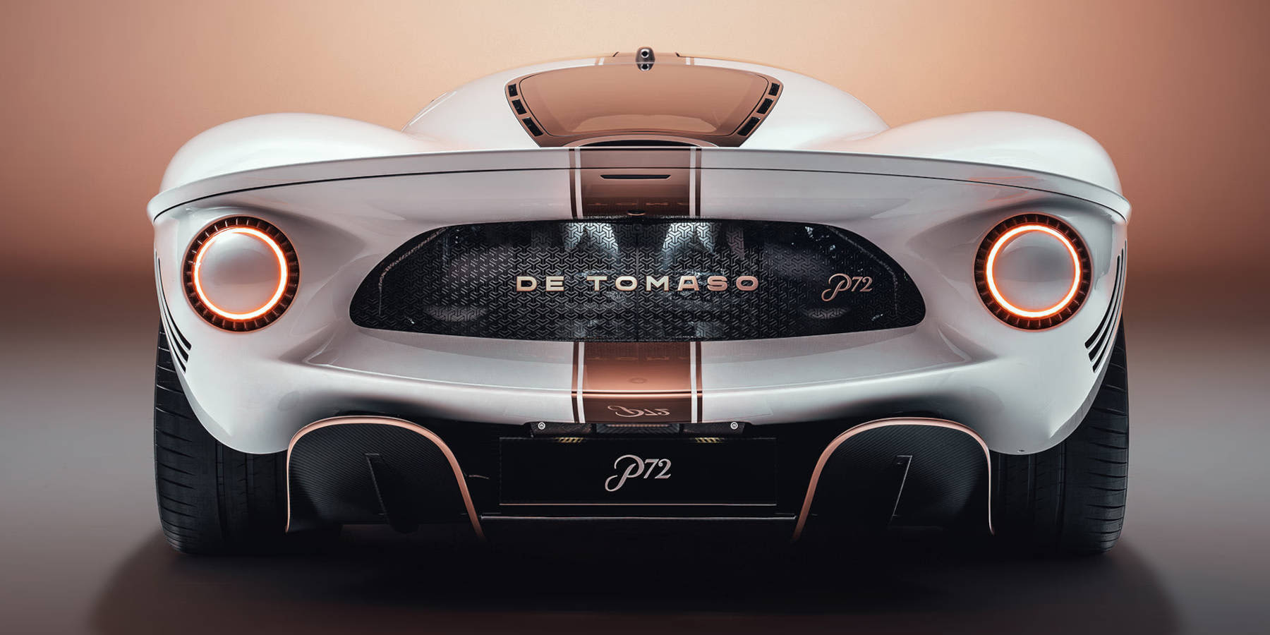 De Tomaso P72 Heck Totalansicht