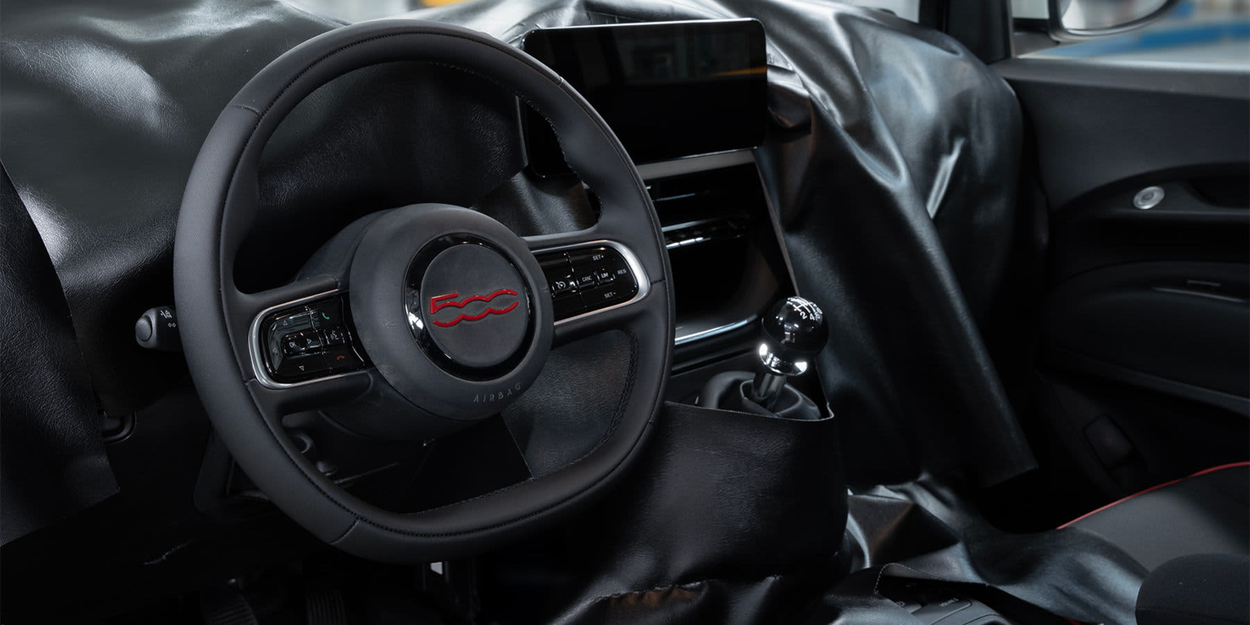 Fiat 500 Torino Innenraum Lenkrad