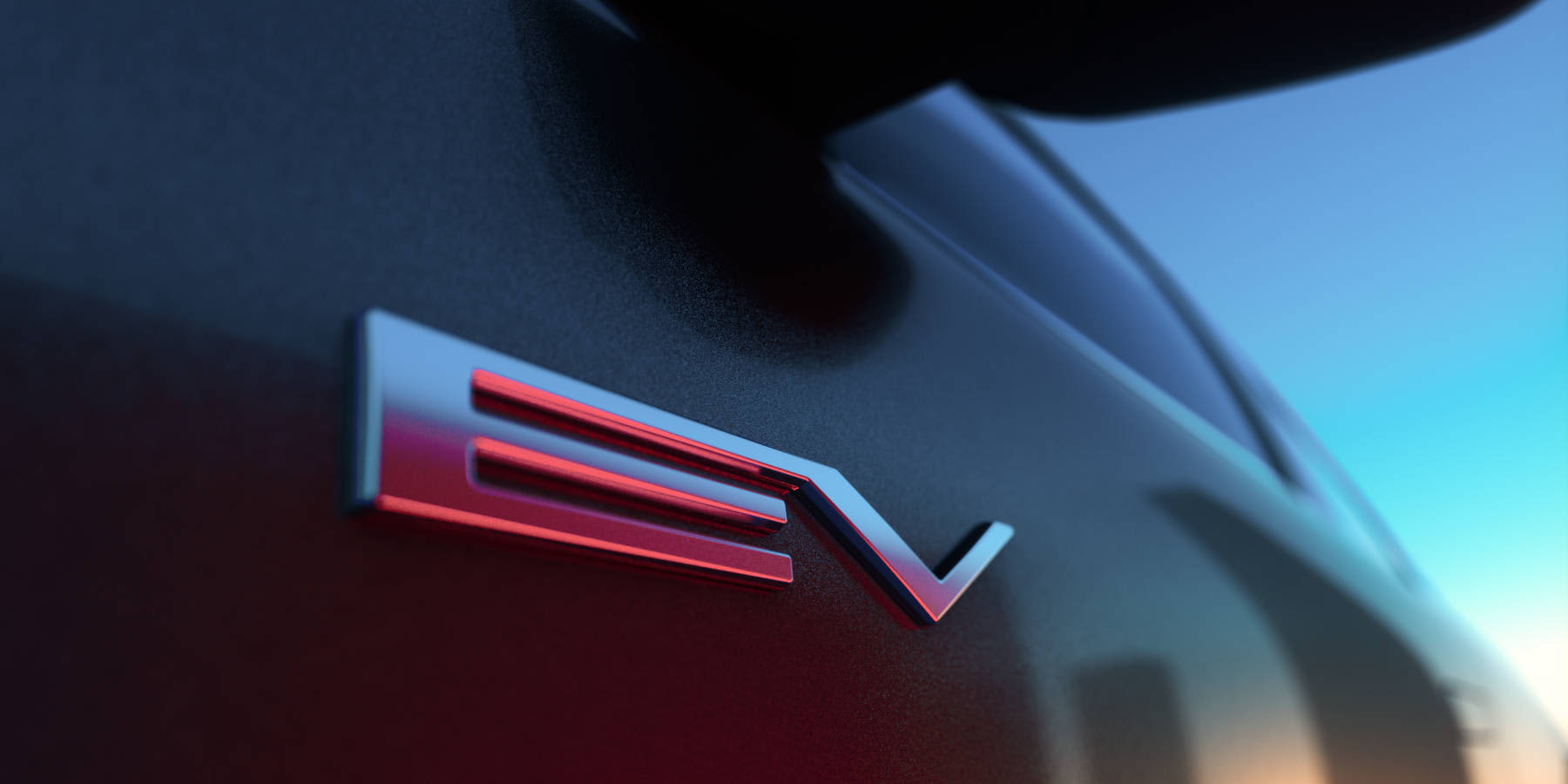 Mitsubishi Eclipse Cross Teaser EV-Schriftzug