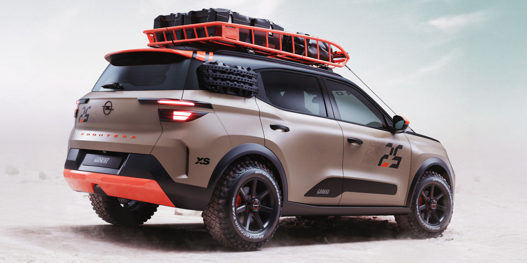 Opel Frontera Gravel Heck seitlich